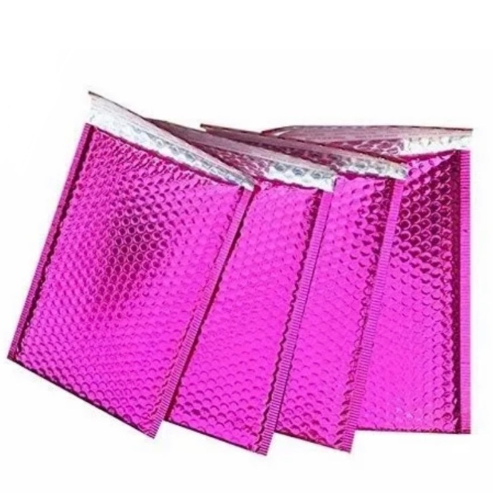 25pcs Pink Poly Bubble Mailers Envelopes 6.5"x10"
